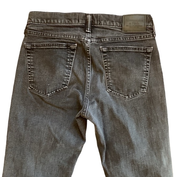 Abercrombie & Fitch Black Athletic Skinny Stretch Jeans Size 30 x 32 - Picture 4 of 8